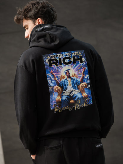 HOODIE TONY COUPER RICH - ΜΑΥΡΟ