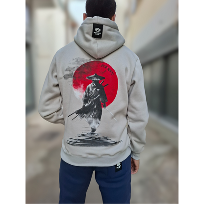 HOODIE NEW WAVE SAMURAI - ΓΚΡΙ