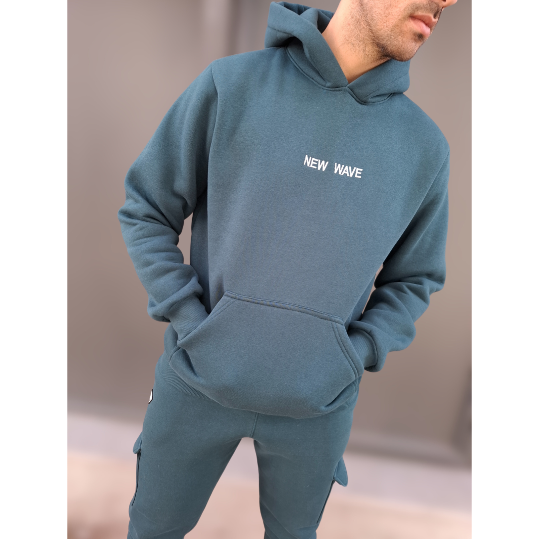 HOODIE NEW WAVE SQUARE LOGO - ΚΥΠΑΡΙΣΣΙ