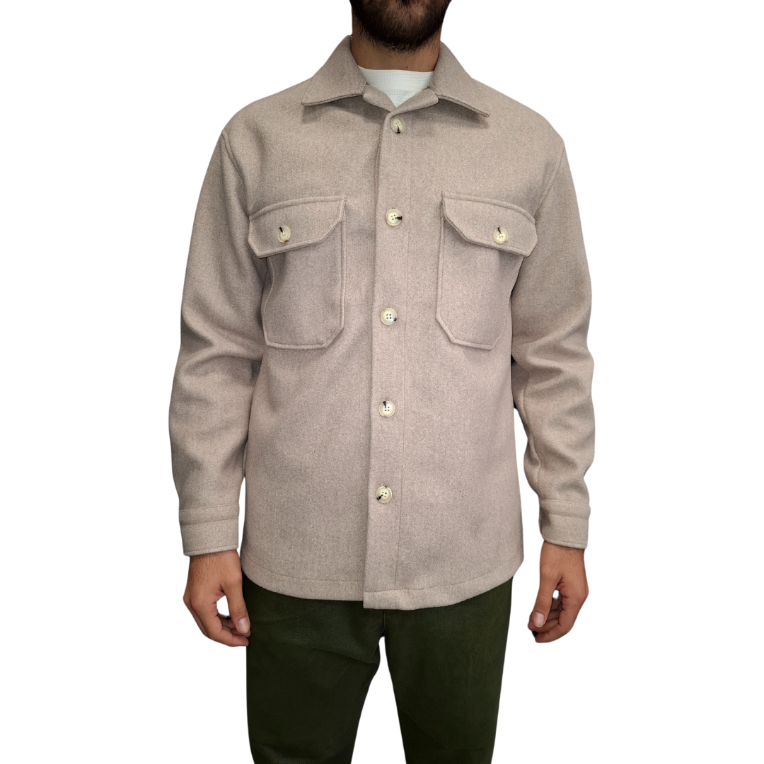 JACKET FRANKIE DENIM OVERSHIRT - ΜΠΕΖ