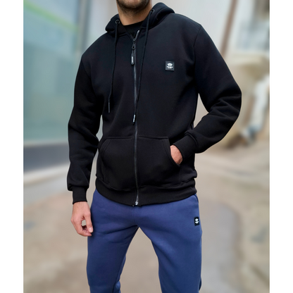 ΖΑΚΕΤΑ HOODIE NEW WAVE - ΜΑΥΡΟ