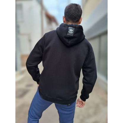 ΖΑΚΕΤΑ HOODIE NEW WAVE - ΜΑΥΡΟ